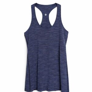 Lululemon Racerback Athletic Tank Top Blue Heathered Yoga Running Small/Medium